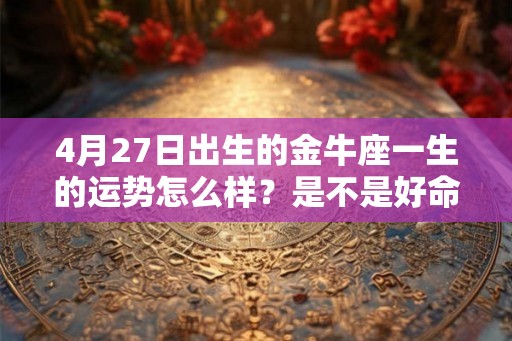 4月27日出生的金牛座一生的运势怎么样？是不是好命？