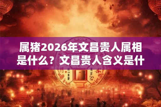 属猪2026年文昌贵人属相是什么?文昌贵人含义是什么? 属猪2026年文昌贵人属相是什么?文昌贵人含义是什么?