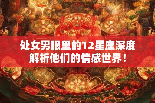 处女男眼里的12星座深度解析他们的情感世界！