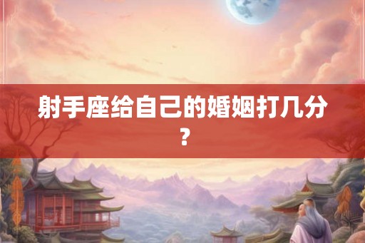 射手座给自己的婚姻打几分？