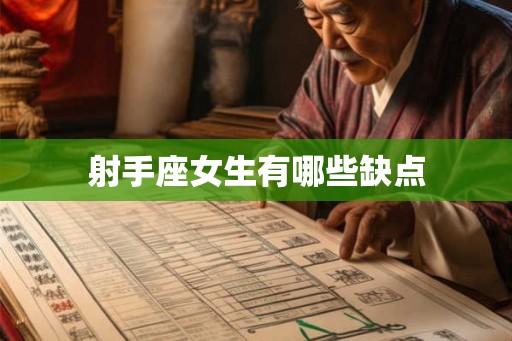 射手座女生有哪些缺点