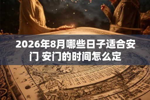 2026年8月哪些日子适合安门 安门的时间怎么定