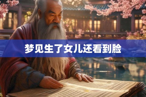梦见生了女儿还看到脸
