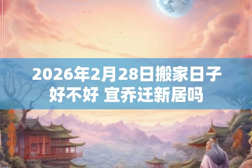 2026年2月28日搬家日子好不好 宜乔迁新居吗