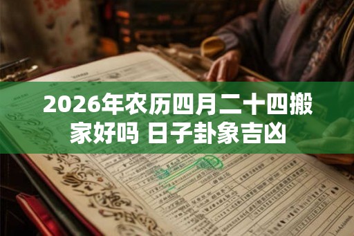 2026年农历四月二十四搬家好吗 日子卦象吉凶