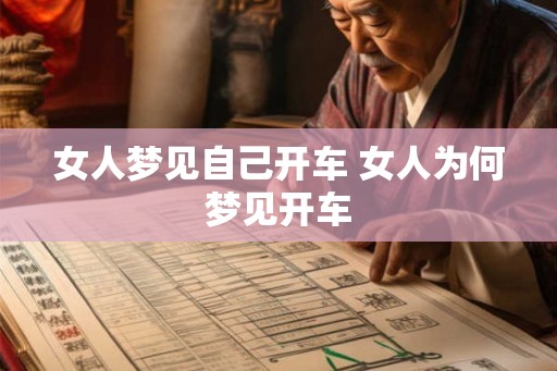 女人梦见自己开车 女人为何梦见开车