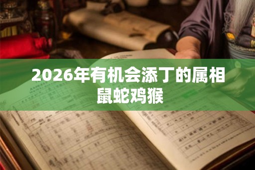 2026年有机会添丁的属相 鼠蛇鸡猴