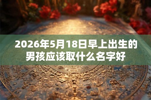 2026年5月18日早上出生的男孩应该取什么名字好 2026年5月18日早上出生的男孩应该取什么名字好