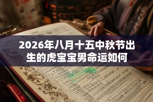 2026年八月十五中秋节出生的虎宝宝男命运如何