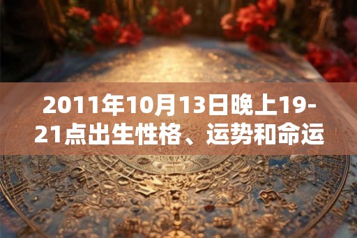 2011年10月13日晚上19-21点出生性格、运势和命运