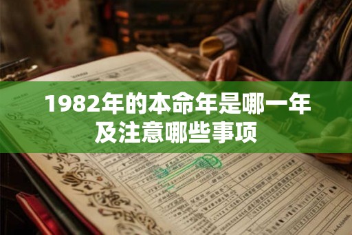 1982年的本命年是哪一年及注意哪些事项