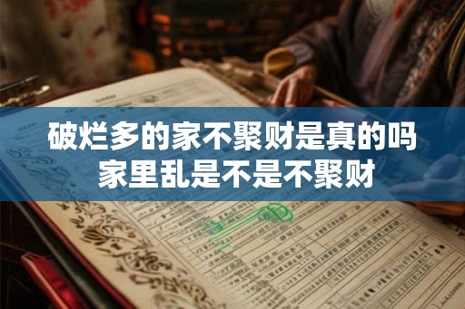 破烂多的家不聚财是真的吗 家里乱是不是不聚财