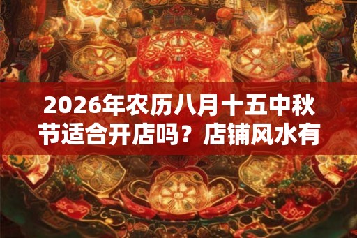 2026年农历八月十五中秋节适合开店吗？店铺风水有何讲究？