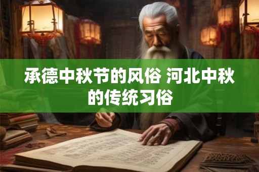 承德中秋节的风俗 河北中秋的传统习俗