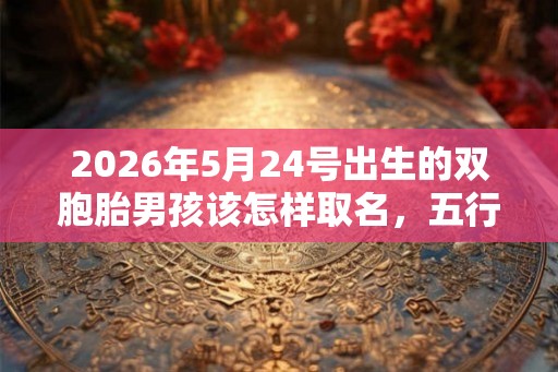 2026年5月24号出生的双胞胎男孩该怎样取名，五行属什么