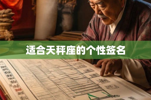 适合天秤座的个性签名