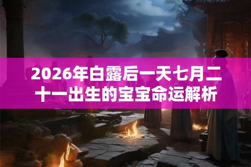 2026年白露后一天七月二十一出生的宝宝命运解析 2026年白露后一天七月二十一出生的宝宝命运解析