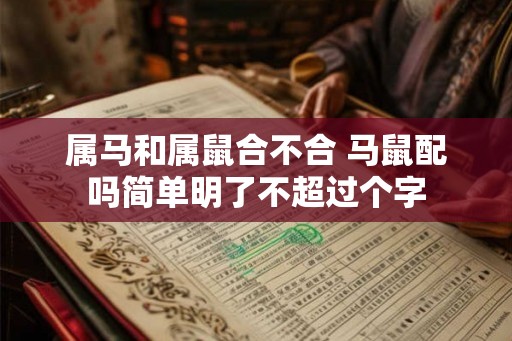 属马和属鼠合不合 马鼠配吗简单明了不超过个字