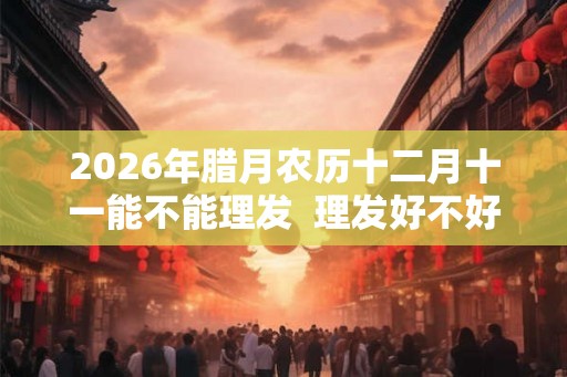2026年腊月农历十二月十一能不能理发  理发好不好