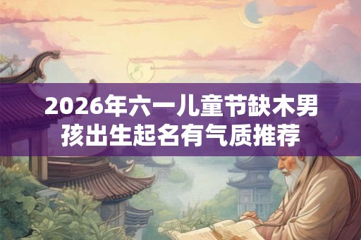 2026年六一儿童节缺木男孩出生起名有气质推荐