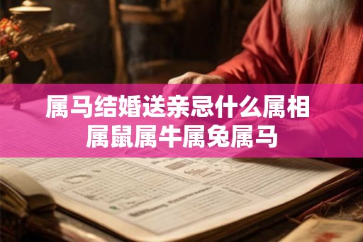 属马结婚送亲忌什么属相 属鼠属牛属兔属马 属马结婚送亲忌什么属相 属鼠属牛属兔属马