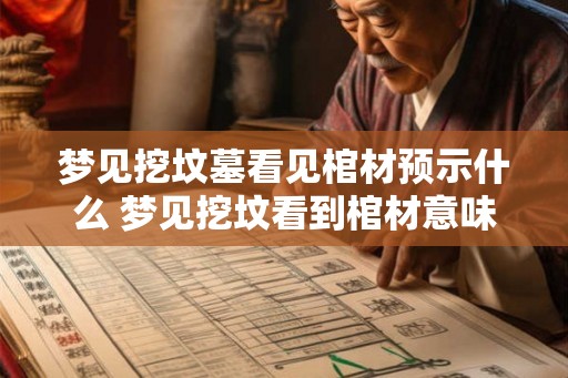 梦见挖坟墓看见棺材预示什么 梦见挖坟看到棺材意味着什么