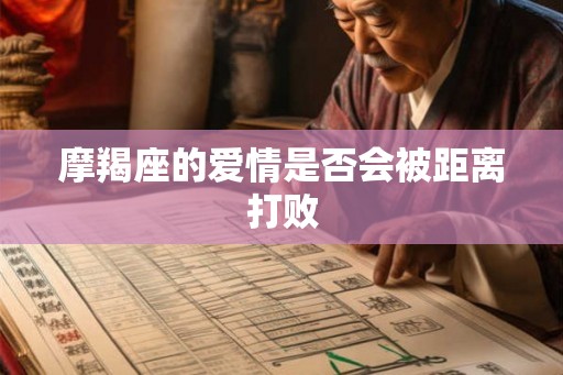 摩羯座的爱情是否会被距离打败