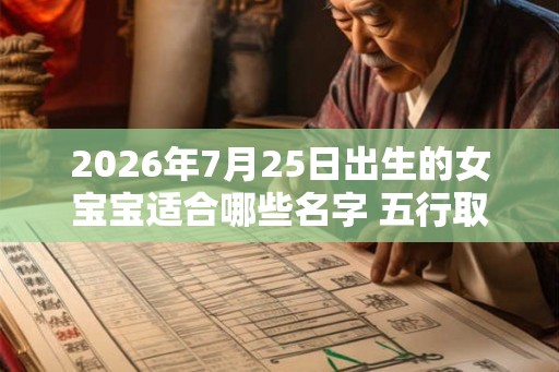 2026年7月25日出生的女宝宝适合哪些名字 五行取名推荐