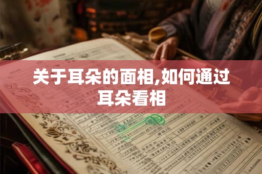 关于耳朵的面相,如何通过耳朵看相