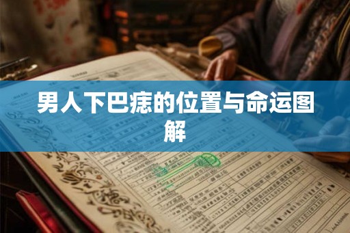 男人下巴痣的位置与命运图解