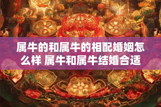 属牛的和属牛的相配婚姻怎么样 属牛和属牛结婚合适吗