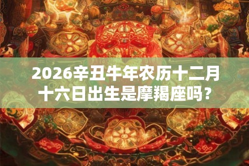 2026辛丑牛年农历十二月十六日出生是摩羯座吗? 2026辛丑牛年农历十二月十六日出生是摩羯座吗?