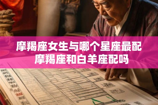 摩羯座女生与哪个星座最配  摩羯座和白羊座配吗