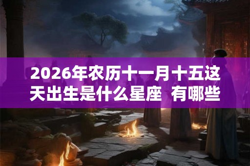 2026年农历十一月十五这天出生是什么星座  有哪些幸运色