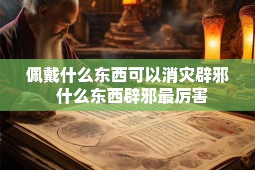 佩戴什么东西可以消灾辟邪  什么东西辟邪最厉害
