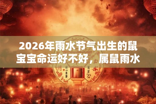 2026年雨水节气出生的鼠宝宝命运好不好，属鼠雨水出生命格解析