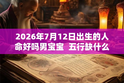 2026年7月12日出生的人命好吗男宝宝  五行缺什么