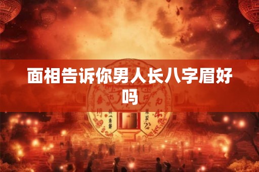 面相告诉你男人长八字眉好吗 面相告诉你男人长八字眉好吗
