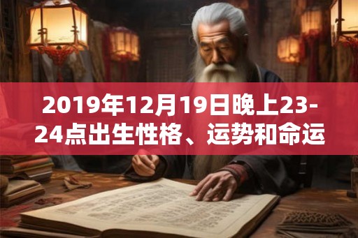 2019年12月19日晚上23-24点出生性格、运势和命运 2019年12月19日晚上23-24点出生性格、运势和命运