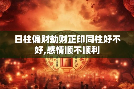 日柱偏财劫财正印同柱好不好,感情顺不顺利