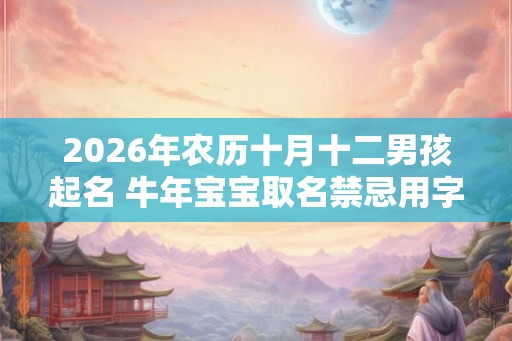 2026年农历十月十二男孩起名 牛年宝宝取名禁忌用字 2026年农历十月十二男孩起名 牛年宝宝取名禁忌用字