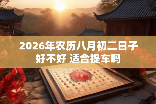 2026年农历八月初二日子好不好 适合提车吗