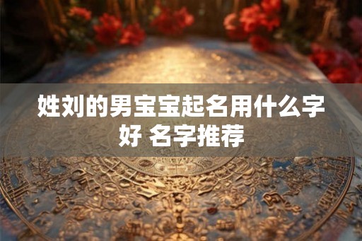 姓刘的男宝宝起名用什么字好 名字推荐