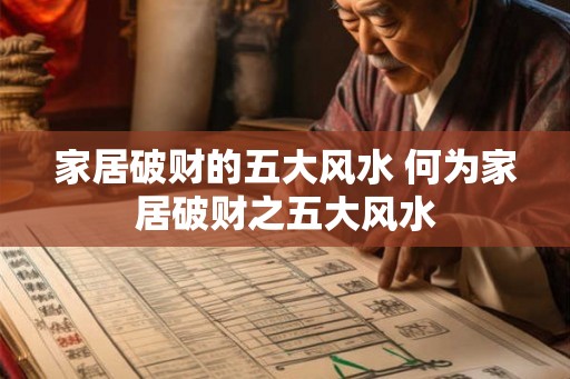 家居破财的五大风水 何为家居破财之五大风水