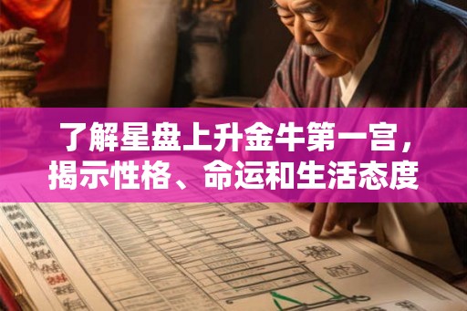 了解星盘上升金牛第一宫，揭示性格、命运和生活态度