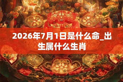2026年7月1日是什么命_出生属什么生肖 2026年7月1日是什么命_出生属什么生肖