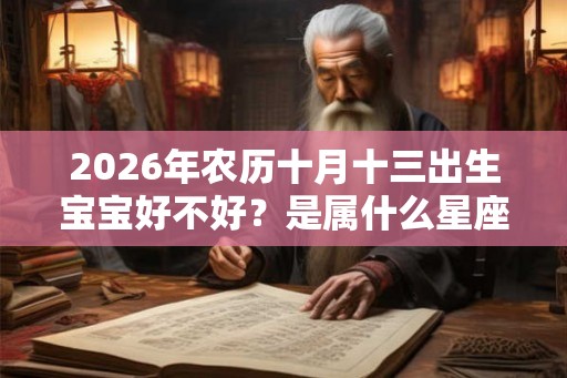 2026年农历十月十三出生宝宝好不好？是属什么星座？