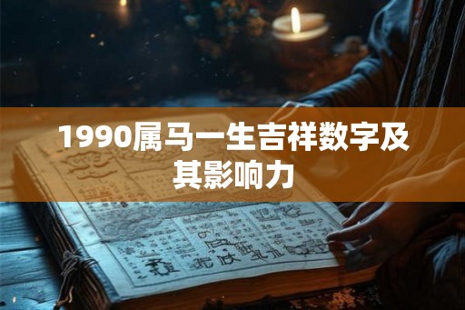 1990属马一生吉祥数字及其影响力