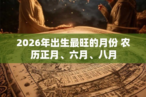 2026年出生最旺的月份 农历正月、六月、八月 2026年出生最旺的月份 农历正月、六月、八月