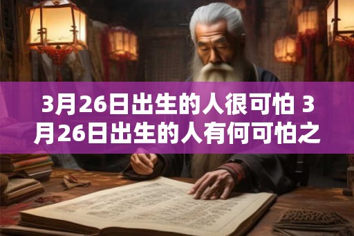 3月26日出生的人很可怕 3月26日出生的人有何可怕之处 3月26日出生的人很可怕 3月26日出生的人有何可怕之处
